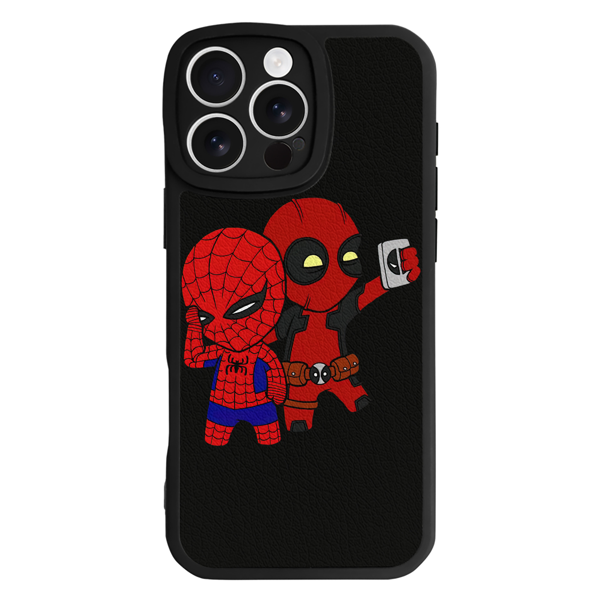 （画像用） Deadpool デッドプール 【iPhone 16シリーズ対応】シリコンスマホケース（レザー調） 材質：シリコン